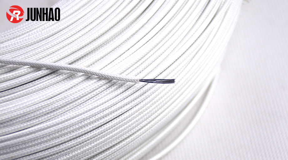 0.75mm single core silicon insulated fiber braided wire 