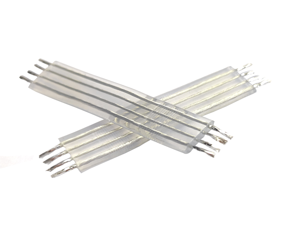 Custom 4 Pins Silicone Rubber Cable with Transparent Color 2