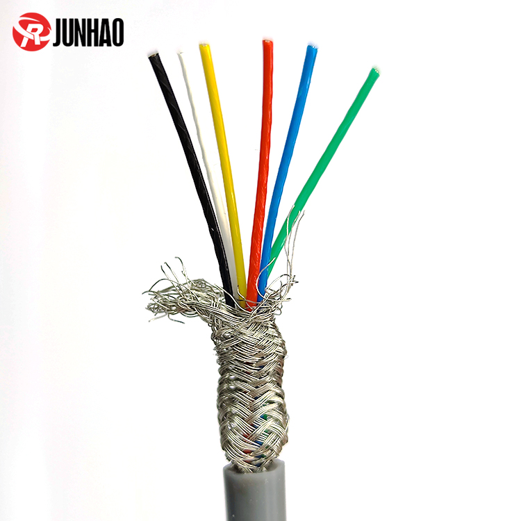 耐高温6芯屏障线铁氟龙汽车通讯屏障线产品图